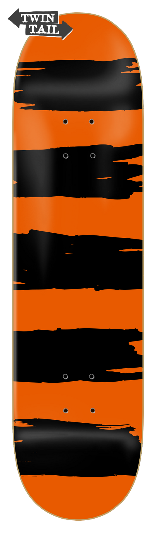 PUNK STRIPES - ORANGE - TWIN-TAIL - SMALL BATCH