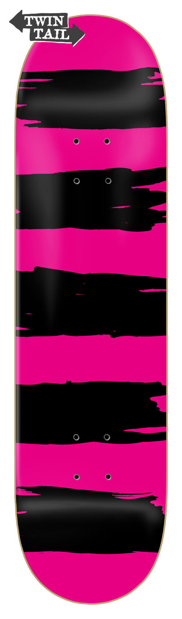 PUNK STRIPES - PINK - TWIN-TAIL - SMALL BATCH