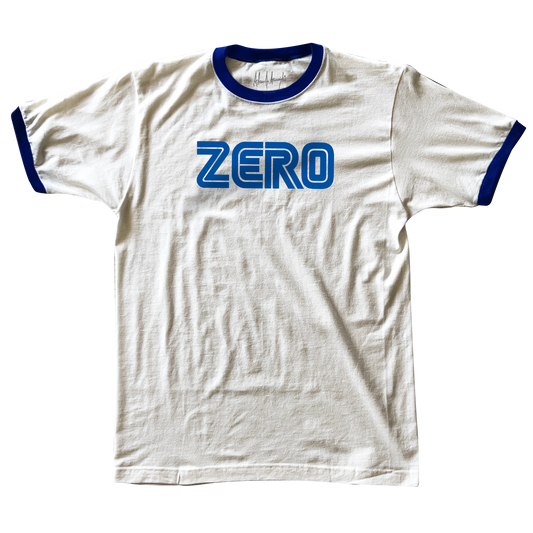 GENESIS S/S RINGER - WHITE / BLUE
