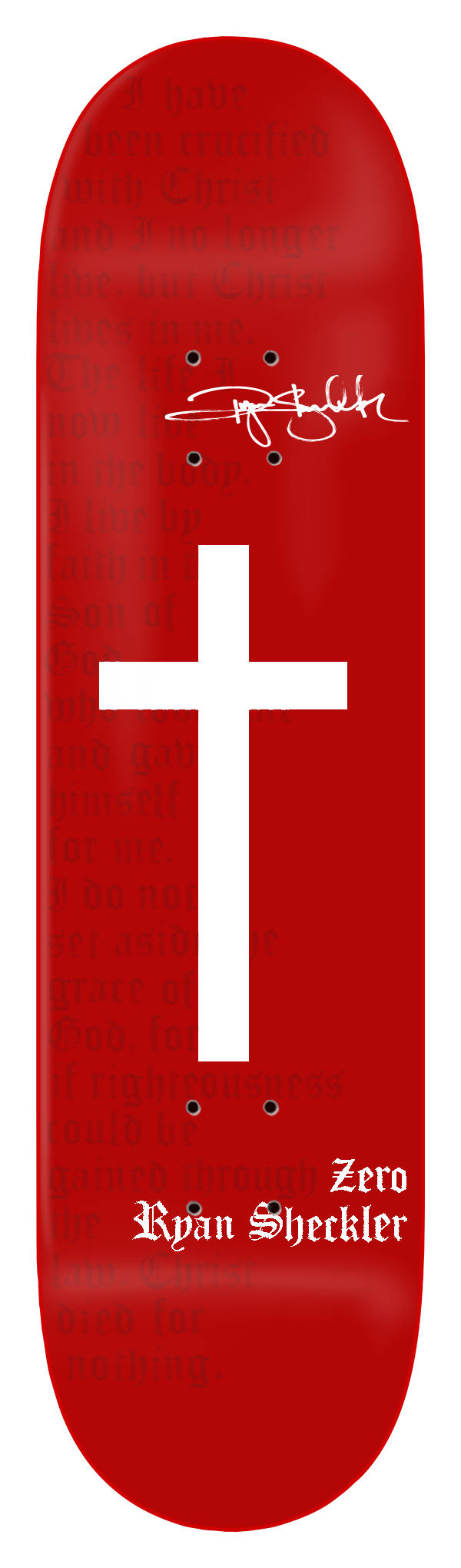 SHECKLER - CROSS - RED DIPPED - SIGNED - PREORDER