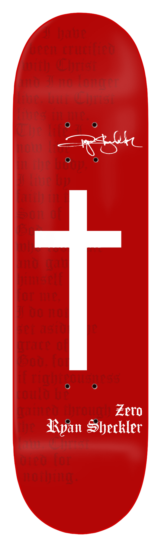 SHECKLER - CROSS - RED DIPPED - SIGNED - PREORDER