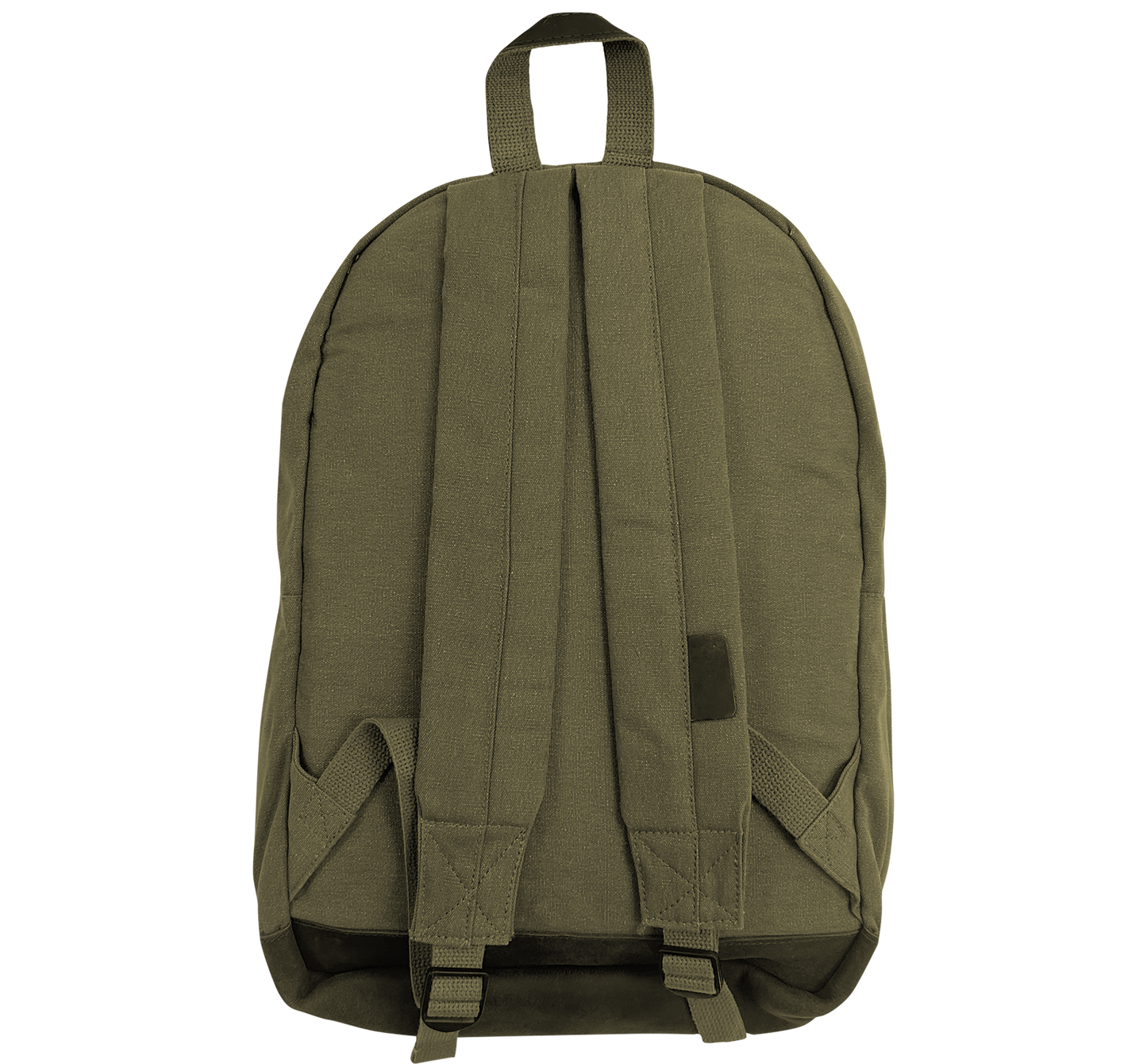 SINGLE SKULL - CANVAS BACKPACK - GREEN