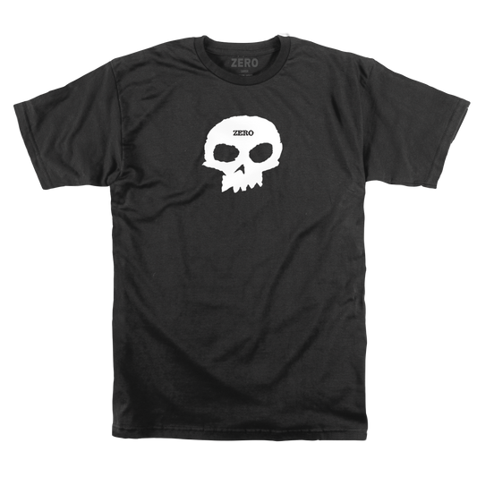 SINGLE SKULL S/S - BLACK/WHITE