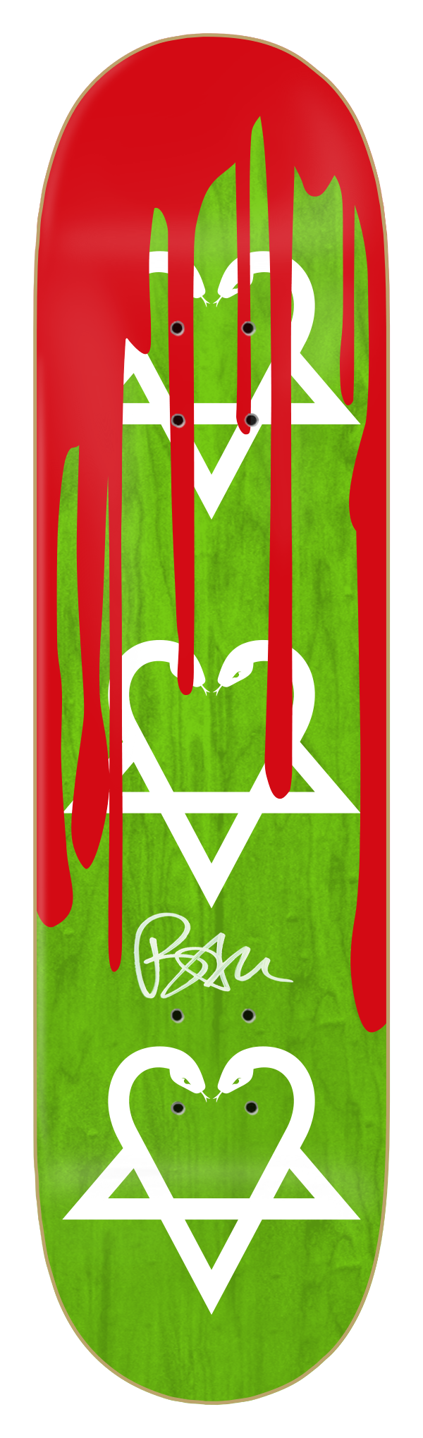 BAM - SNAKE-A-GRAM WITH BLOOD - SIGNED - ASSORTED VENEERS