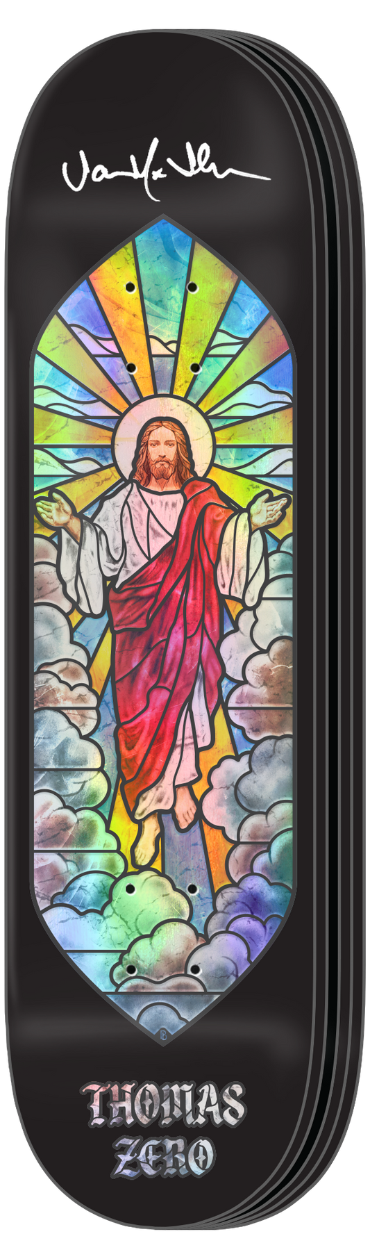 STAINED GLASS - SIGNED SET