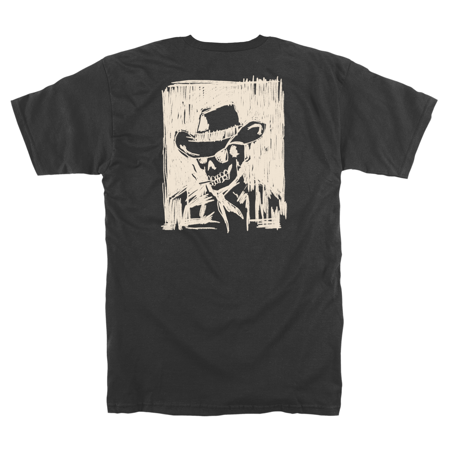 URBAN COWBOY - POCKET TEE - BLACK