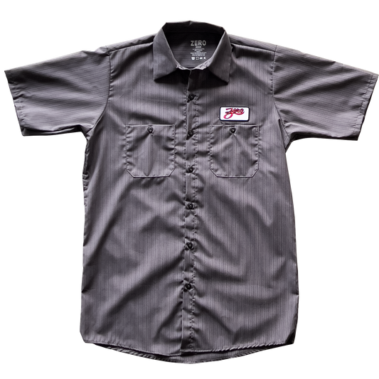 ZERO STRIPED S/S WORK SHIRT