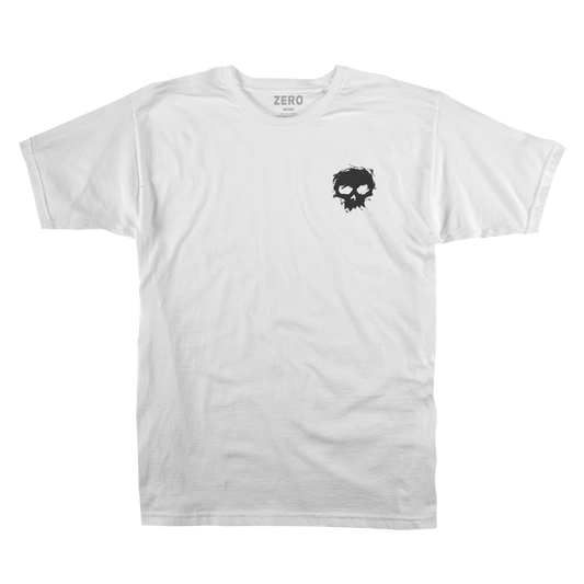 ZERO OR DIE BLOOD S/S - WHITE/BLACK