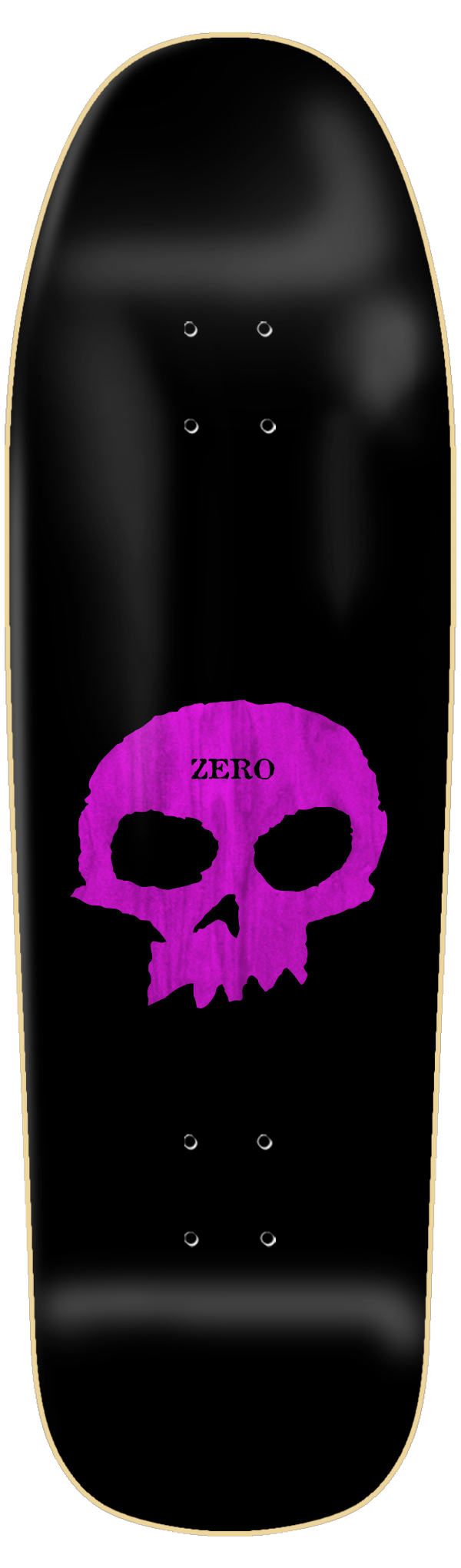 SINGLE SKULL KNOCKOUT - PURPLE - SHAPED 9.5 - SMALL BATCH