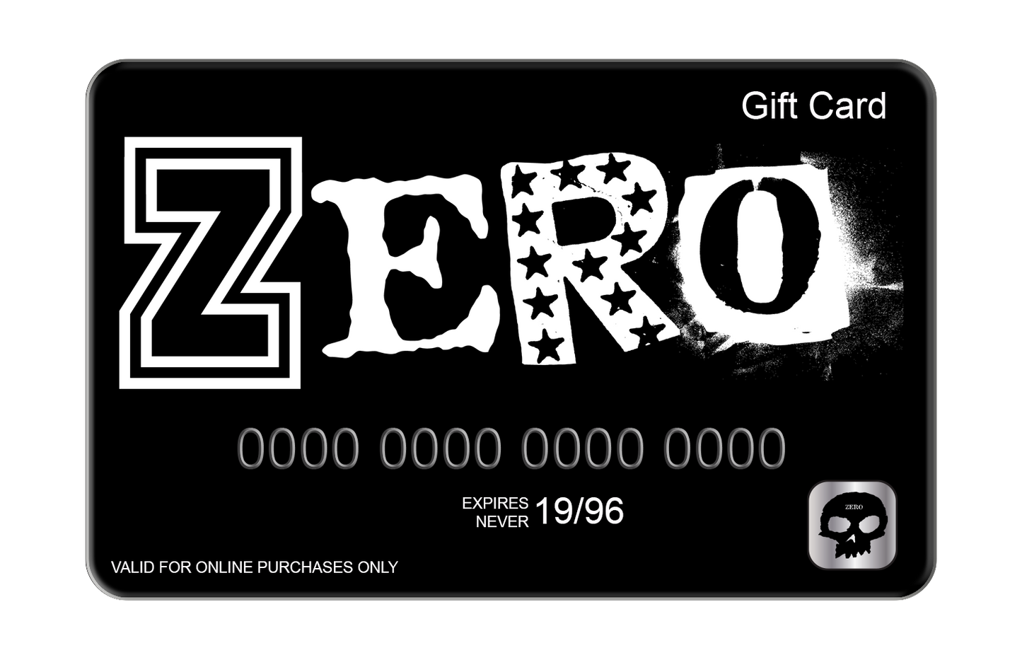 Zero online gift card