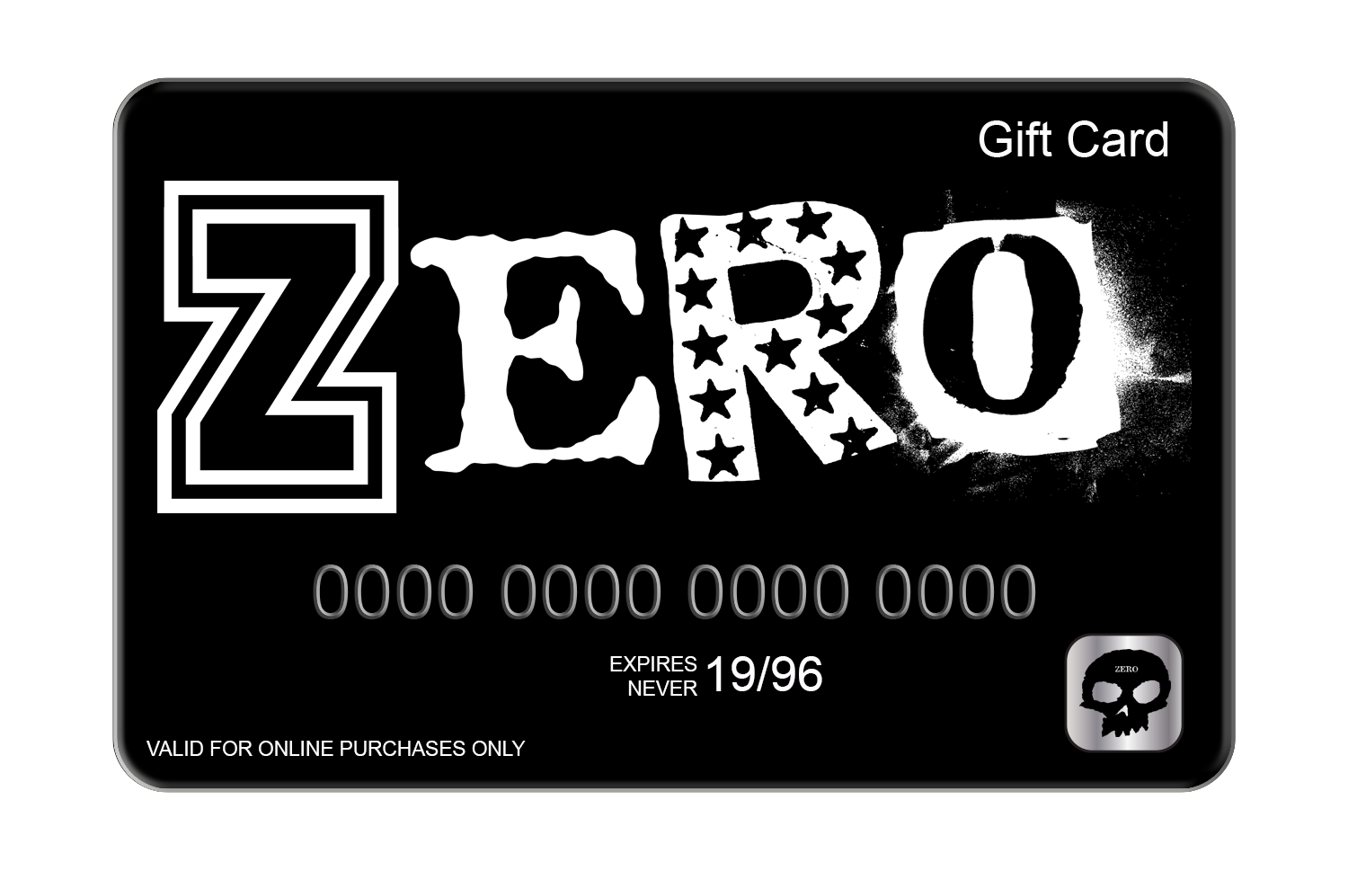 Zero online gift card