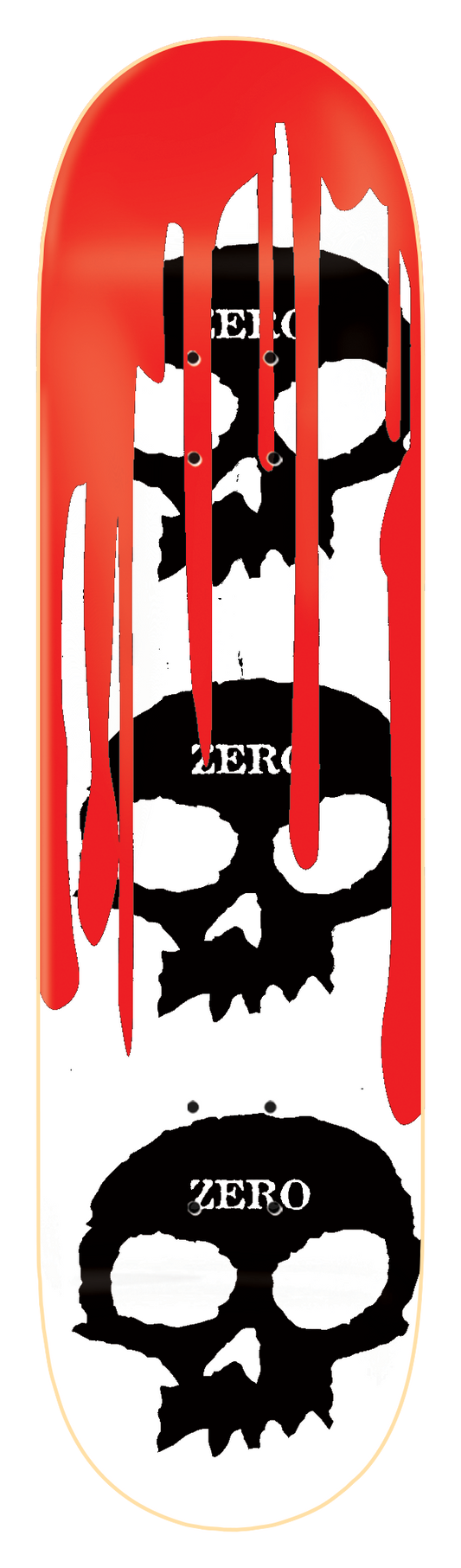 3 SKULL BLOOD - WHITE