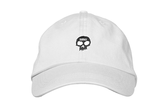 SINGLE SKULL - DAD HAT - WHITE