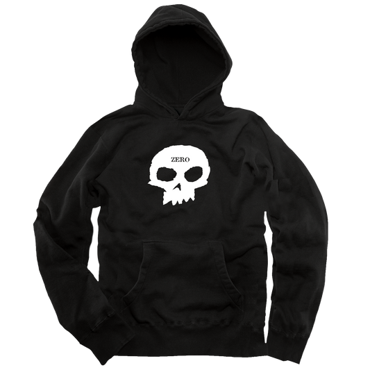 SINGLE SKULL PULLOVER - BLACK/WHITE