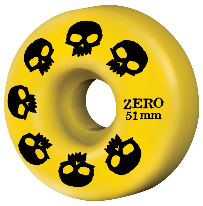 Multi-Skull Wheel - Yellow (51mm & 53mm)