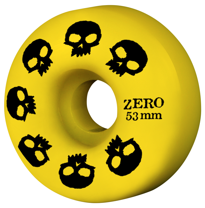 Multi-Skull Wheel - Yellow (51mm & 53mm)